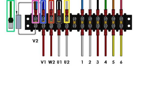 Green - to Motor Chassis Ground