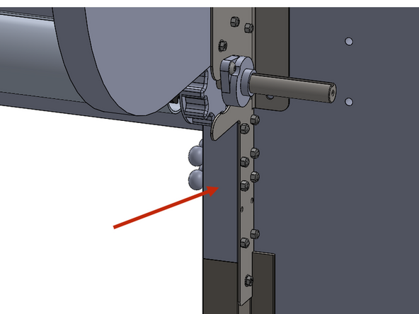 Remove the front-half of the refeed assemblies on both the left and right side of the door.