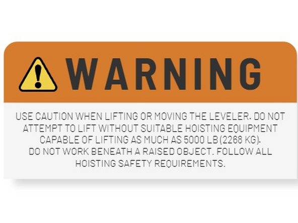 Dock levelers come equipped with fork pockets located at the rear of the unit for safe and  convenient handling.