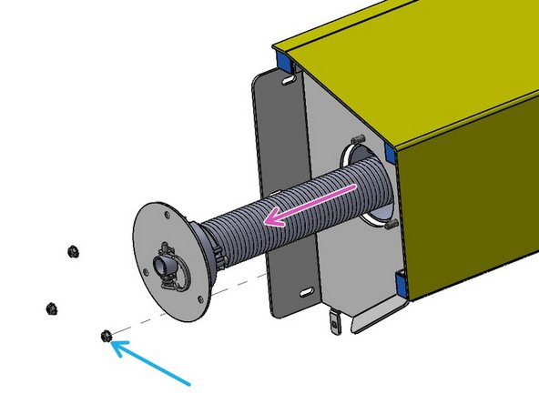 If the Header Assembly is Installed in the Facility, the Door Roll Assembly will need to be held in place during the removal of the Counterbalance Assembly.