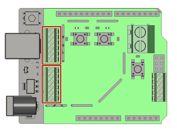 Bring the (2) 3-Conductor Cables from the LED Strips into the Control Panel.