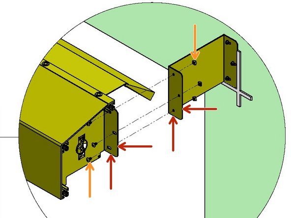 Use two (2) people, and two ladders at minimum to Install the Roll Header Assembly.