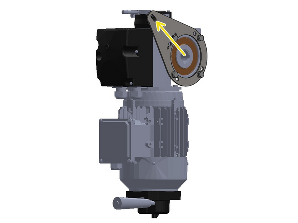 Note the Orientation of the Bracket in Relation to the Motor.