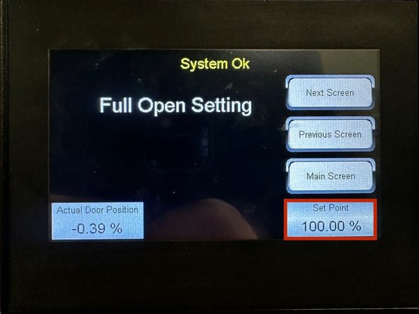 After setting the limits, you may notice that the door isn't traveling to the fully open and/or close positions as we just set them.