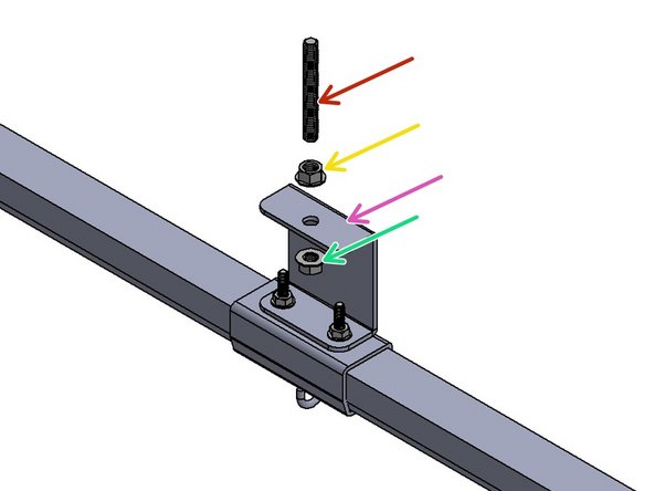 Threaded Rod and Nuts are Optional.