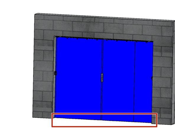 If the Floor is severely tapered, the Curtain should be cut more to the high Side length so that the Sweep doesn't drag on the floor when opening the Curtain.