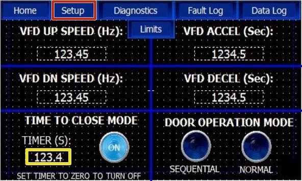 If you Wish to Setup "TIME TO CLOSE MODE":