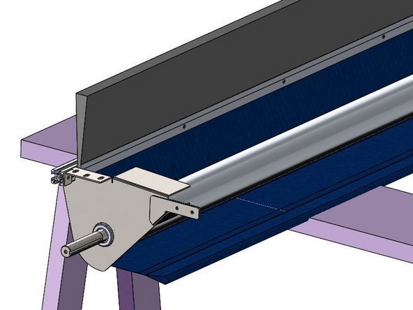 Slide the 1/4-20 Square Nuts into the Channel on the Underside of the Rear Header Rail.
