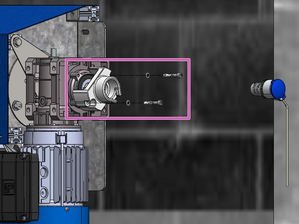 Notice the Stud threaded into the end of the Drive Shaft.
