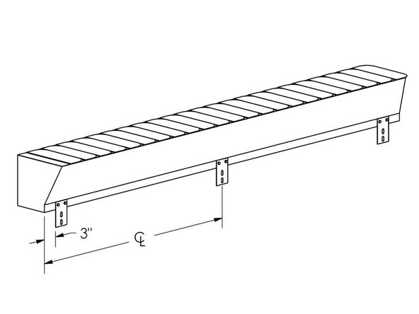 Attach (3) flat brackets to the inside edges for flush mount applications, otherwise use (3) more angle brackets for offset mounting.