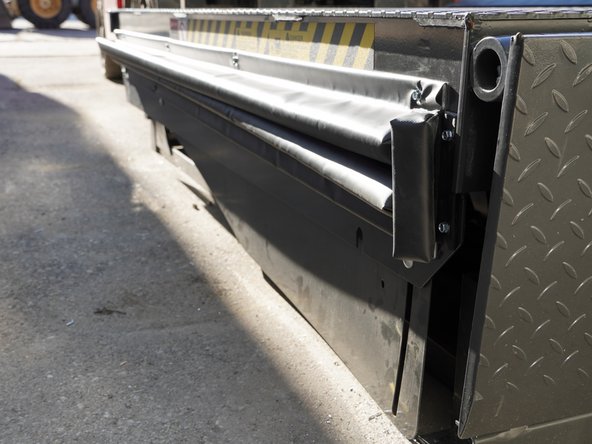 Be sure the Aluminum Bar Stock is just behind and below the Front Seal and angled upwards toward the bottom of the Upper Seal on the other end.