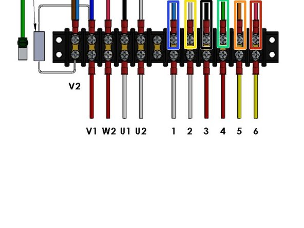 Use the 6-Conductor "Control Cable" (Included) to make these Limit Control Connections