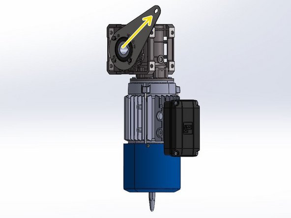 Note the Orientation of the Bracket in Relation to the Motor.