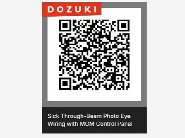 If the message bar says &quot;Safety Eye&quot;,  there is either a wiring and/or sensor alignment issue.