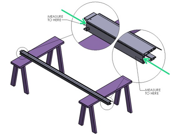 Lay one of the Vertical Track Assemblies on your work surface.