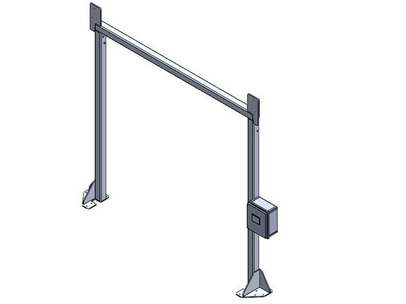 There are (4) threaded inserts in the back of the Control Panel that will receive the 10-32 x 1/2in Screws.