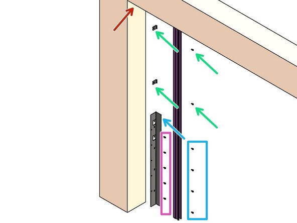 Align Track to the Header Bracket.