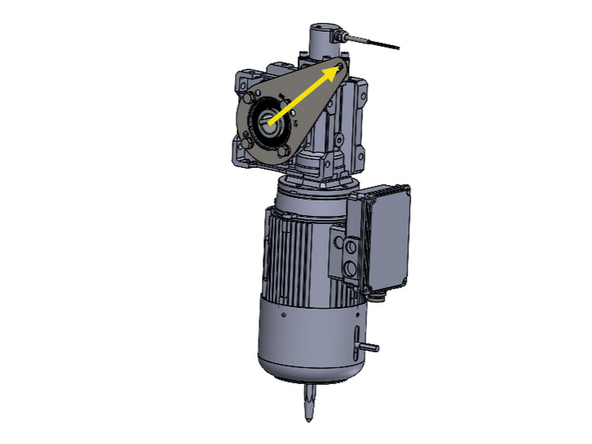 Note the Orientation of the Bracket in Relation to the Motor.