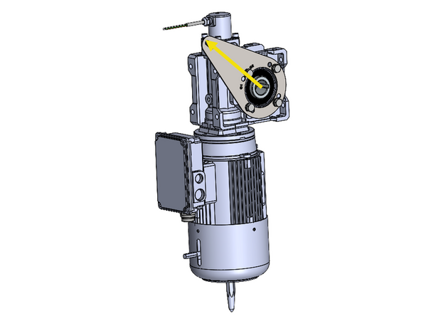 Note the Orientation of the Bracket in Relation to the Motor.