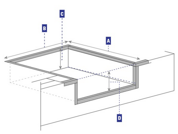 Measure and confirm all pit dimensions before dropping the leveler into the pit.
