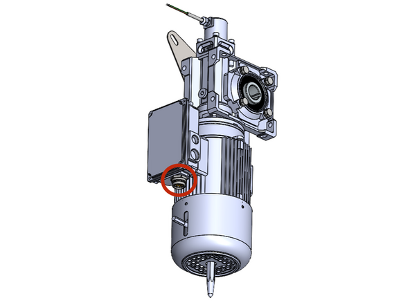 Both cables are 15ft long. Make sure to mount the panel in a location where the cable can reach the motor.