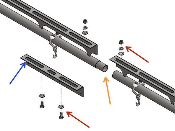 Apply a bead of BioSeal RTV Silicone around each telescoping joint before assembling.