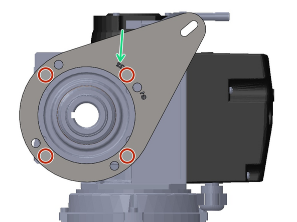 The Bracket has 2 Hole-Patterns Corresponding to G1 and G2 Doors. This ensures the proper Alignment when Installing the Motor Assembly onto a G1 or G2 Door.
