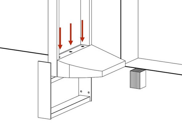 Orient the Draft Pad with the rounded corner facing outwards and the vinyl tab with the (3) grommets on top of the 2x4s inside of the Side Frame.