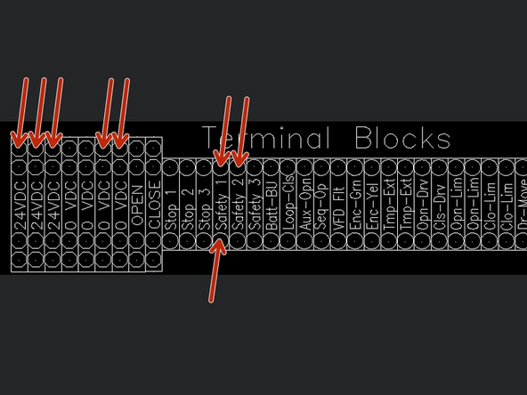 (2) Red Wires - 24VDC