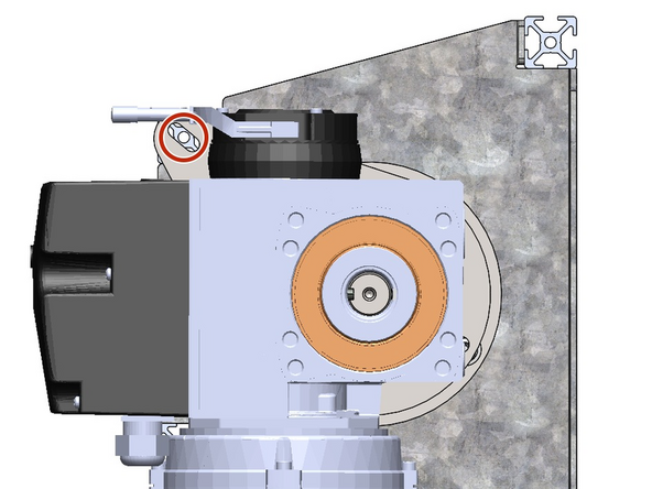 This should result in the Motor being oriented Vertically and Plumb (See Image 2).
