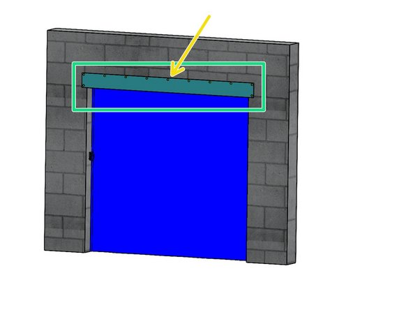 Locate the Screws, Rubber Washers and Wall Anchors provided with the Curtain.