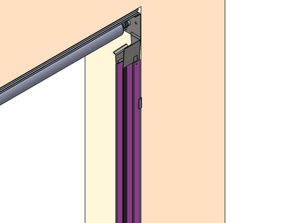 Partially thread a Bolt through the top hole of the Track into the Mounting Surface.