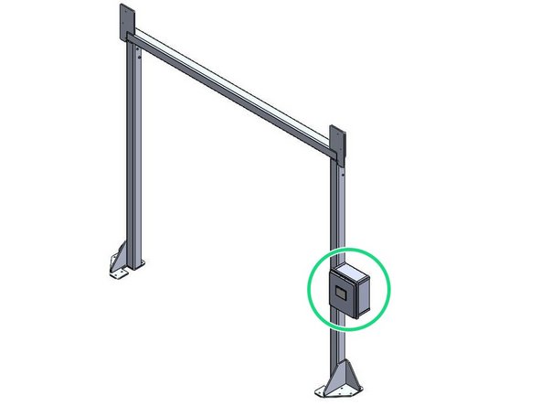 Flush Mounted on a Wall/Surface with the provided Feet.