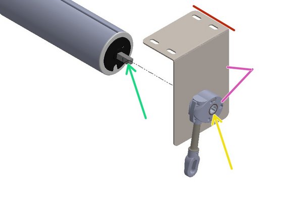 The Factory Pre-assembles the Hand Crank Operator to the Mounting Bracket.