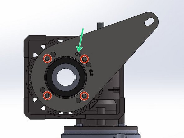 The Bracket has 2 Hole-Patterns Corresponding the G1 and G2 Doors. This ensures the proper Alignment when Installing the Motor Assembly onto a G1 or G2 Door.