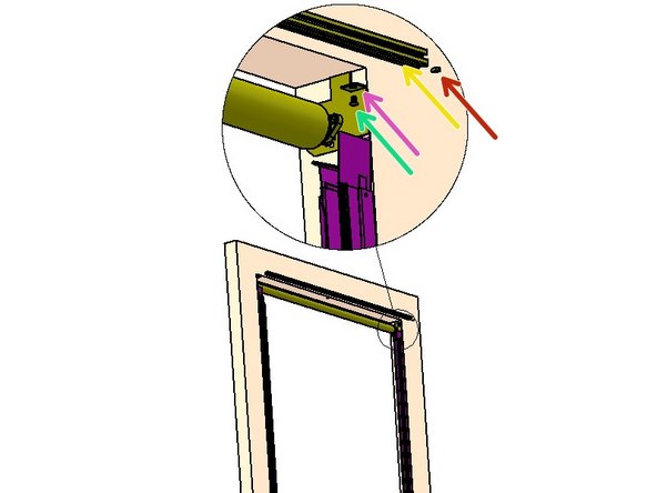 The Valance Assembly Mounts on top of the bent Flanges of the installed Header Mounting Brackets.