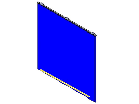 Velcro is sewn to the Curtain and to the Sweep.