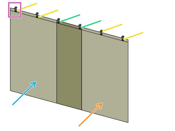 When the Curtains have reached room temperature (50 Deg. F), unfold them on a clean surface.