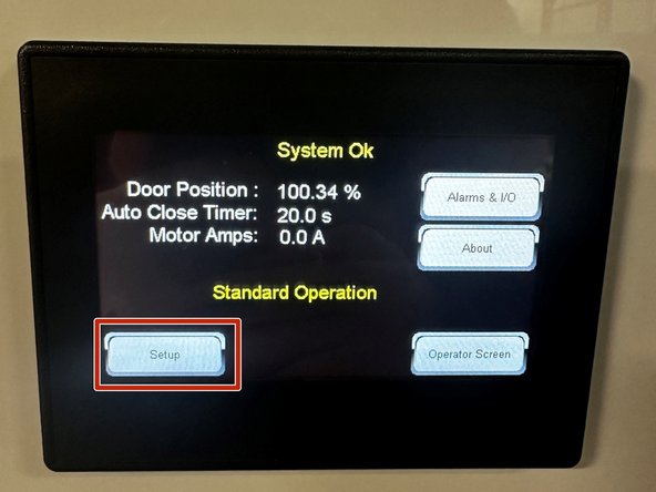 From the Home Screen Press the &quot;SETUP AND DIAGNOSTICS&quot; Button.