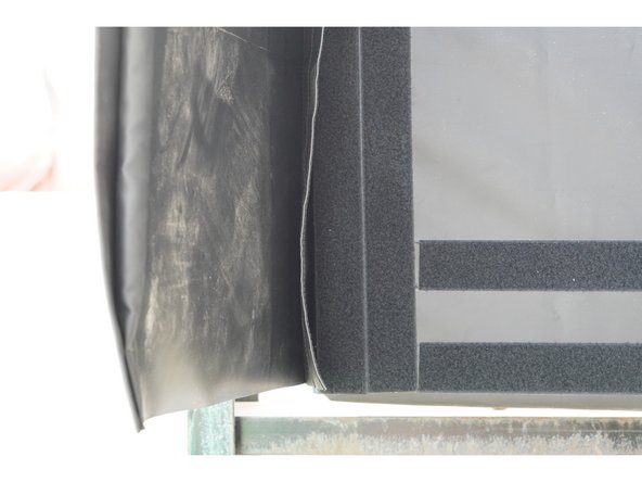 Attach the Left and Right Face Curtains by lining up the Velcro Strips towards the front of the Side Pad On the left and right faces with the Velcro Strips on the back of the Side Curtains.