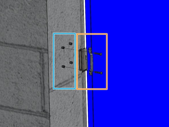 Locate the Screws and Wall Anchors provided with the Curtain.