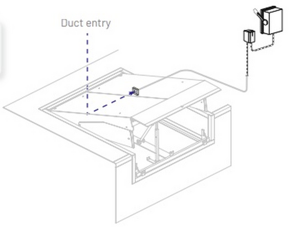 Feed the cable out of the pit as necessary, until you reach the location  where you´ll install the control box