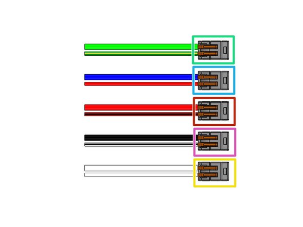 Green - &amp; Green/Yellow: Green Motor Ground Wire &amp; Green/Yellow Motor Chassis Ground