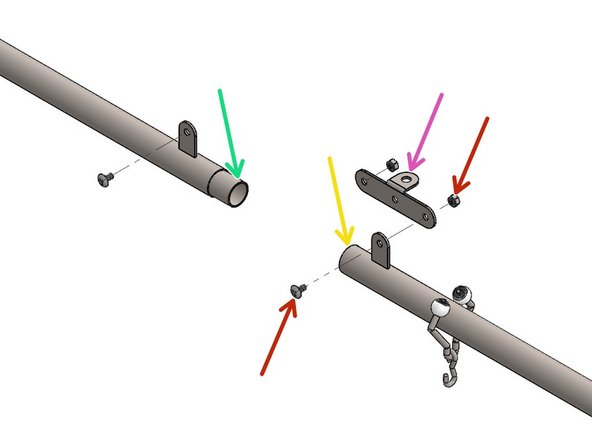 Insert the Male Coupling of a Straight Track Section into