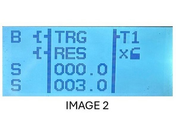 2)    Use the “Z2” button to scroll down to “PAR RUN” then press the “OK” button on the keypad to reach the screen shown on Image 2.
