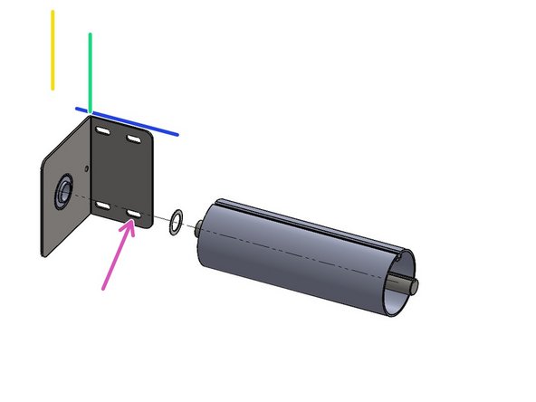 Make a Cross Mark 3/4&quot;-1&quot; inboard/Curtain side. This will be the Outside Edge of the Mounting Bracket.