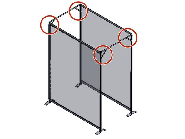 Repeat the previous step on the other 3 Corners