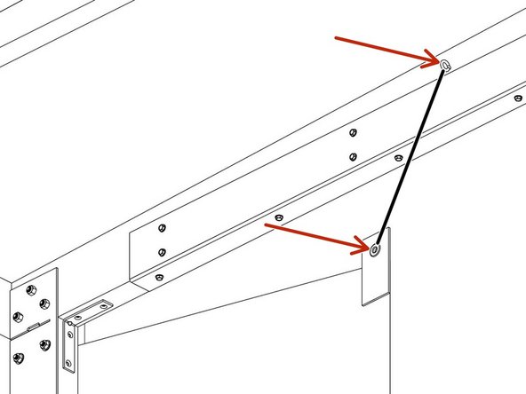 Using provided Bungees, hook Bungee Cord end loop through the eye bolt, and hook the other through the grommet on the Side Curtain. Repeat for the other side.