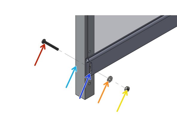 The Post Bottom has 4 holes. The Bottom Hole is used for mounting the Foot, and is not used in this step.