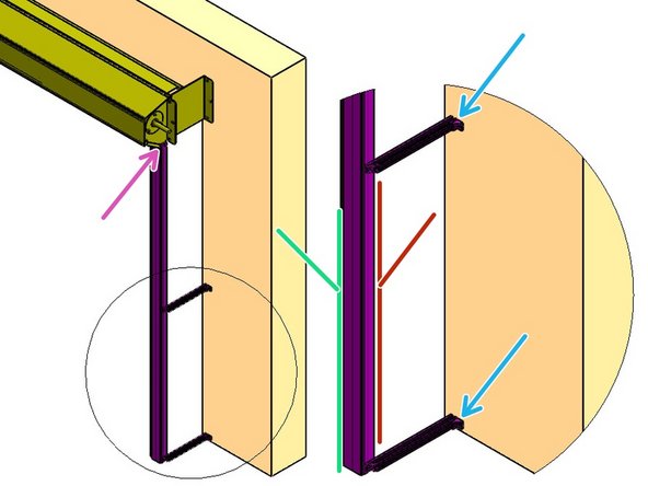 Plumb the Track Left to Right.